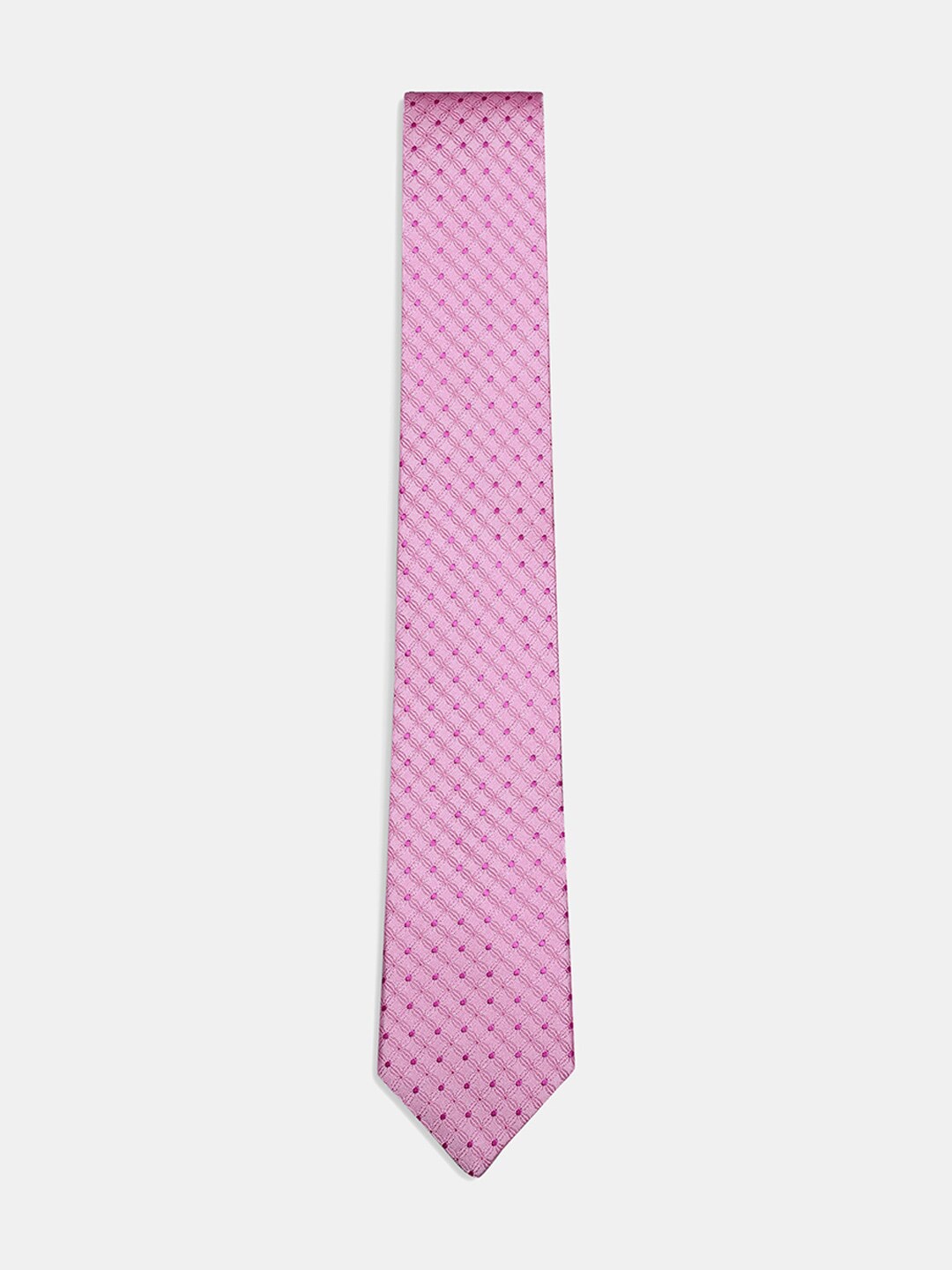 

Blackberrys Men Pink Printed Skinny Tie