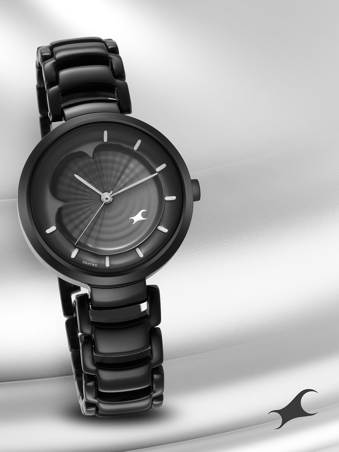 

Fastrack Women Brass Dial & Stainless Steel Wrap Around Straps Analogue Watch 6277NM01, Black