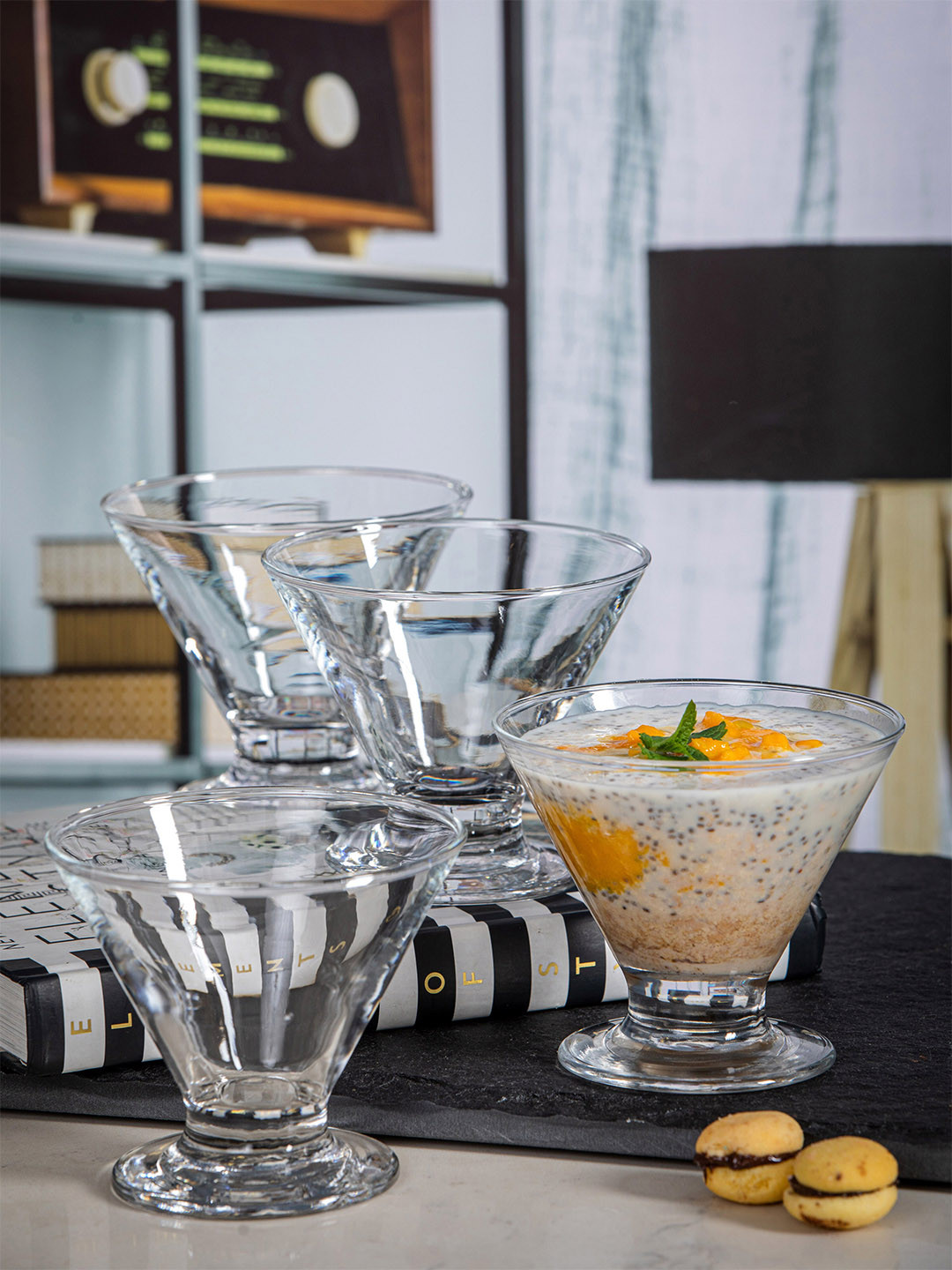 

Roxx Transparent & 6 Pieces Printed Dishwasher & Microwave safe Glass Bowls 240ml each