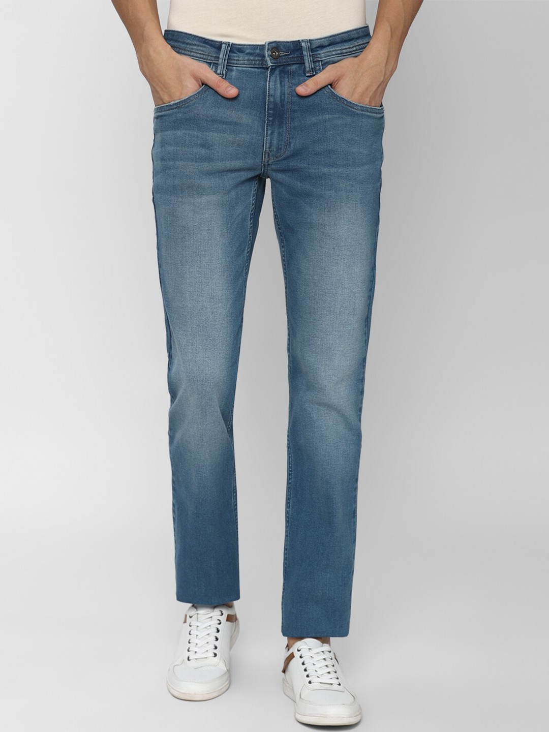 

VAN HEUSEN DENIM LABS Men Blue Slim Fit Heavy Fade Jeans