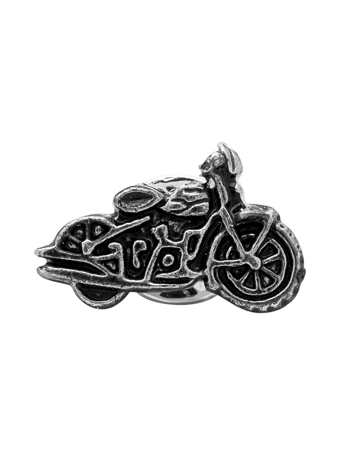 

Shining Jewel - By Shivansh Men Silver-Plated Statement Brooch