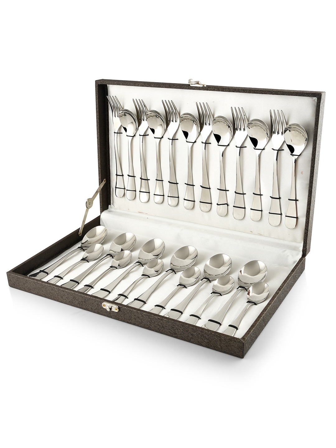 

FNS Set of 24 Silver -Toned Stainless Steel Mixed Cutlery Set