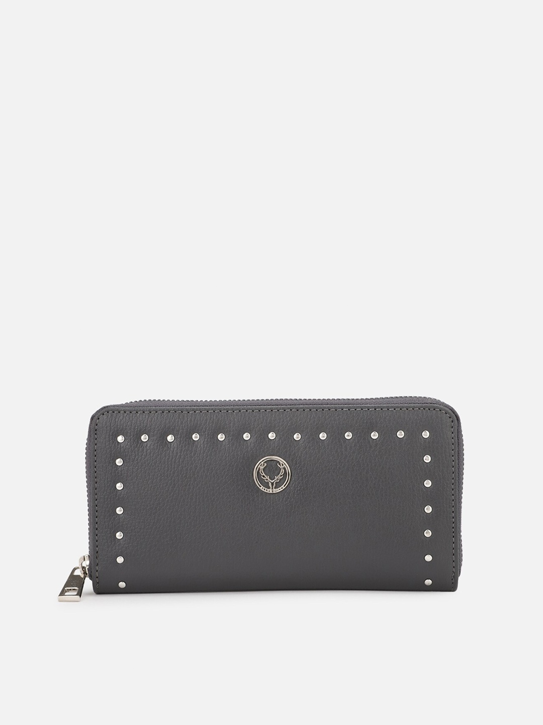 

Allen Solly Women Grey Textured PU Money Clip