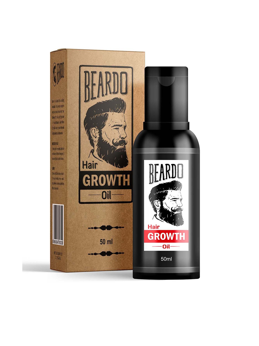 

BEARDO Men Beard & Hair Growth Oil - 50 ml, Black