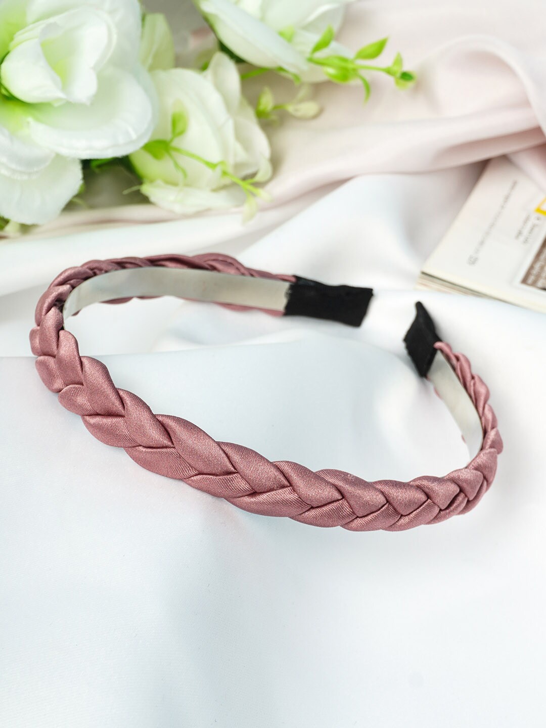 

Emmie Women Pink Braided Hairband