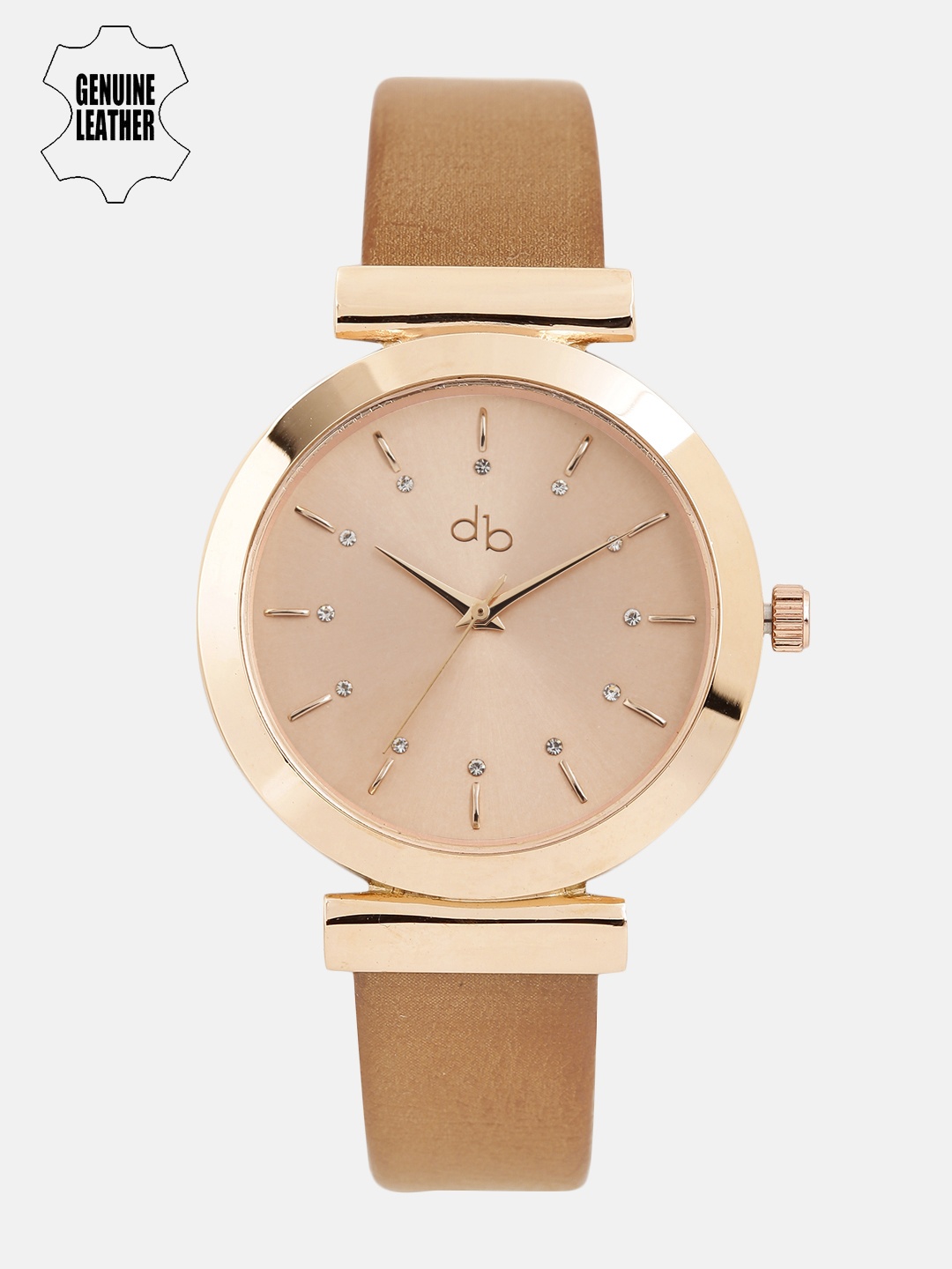 

DressBerry Women Rose Gold-Toned Analogue Watch DB17-3A