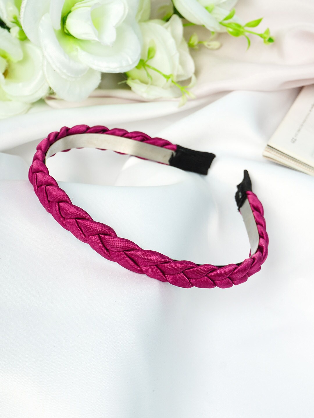 

Emmie Women Pink Braided Hairband
