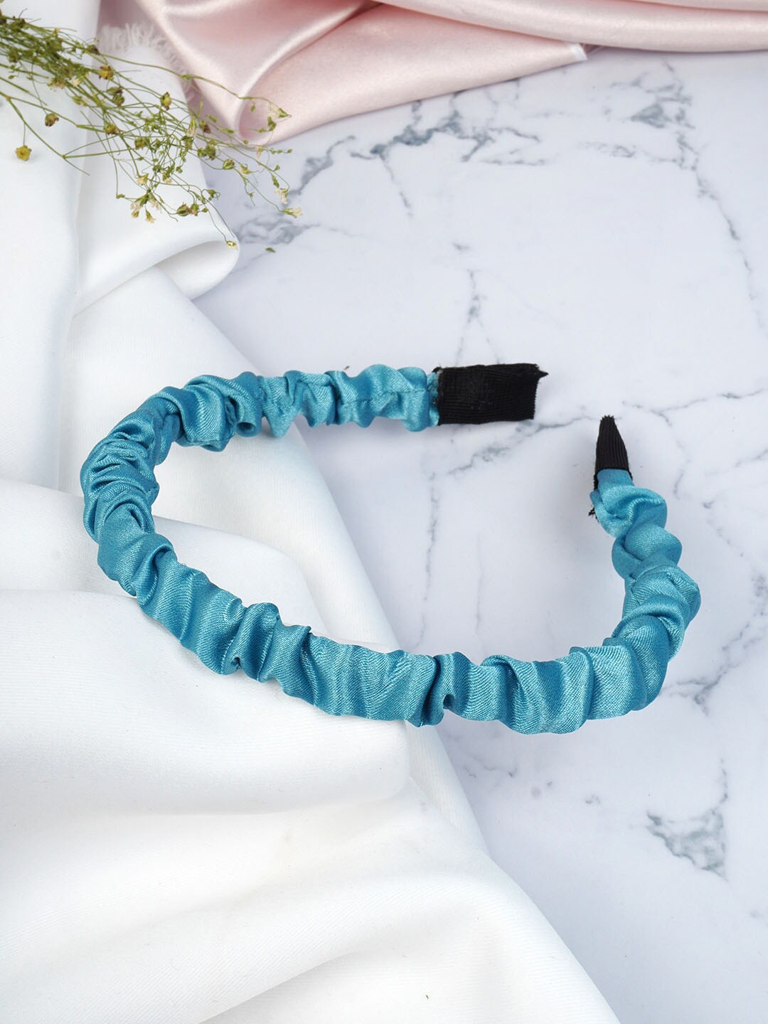 

Emmie Women Blue Ruffled Hairband