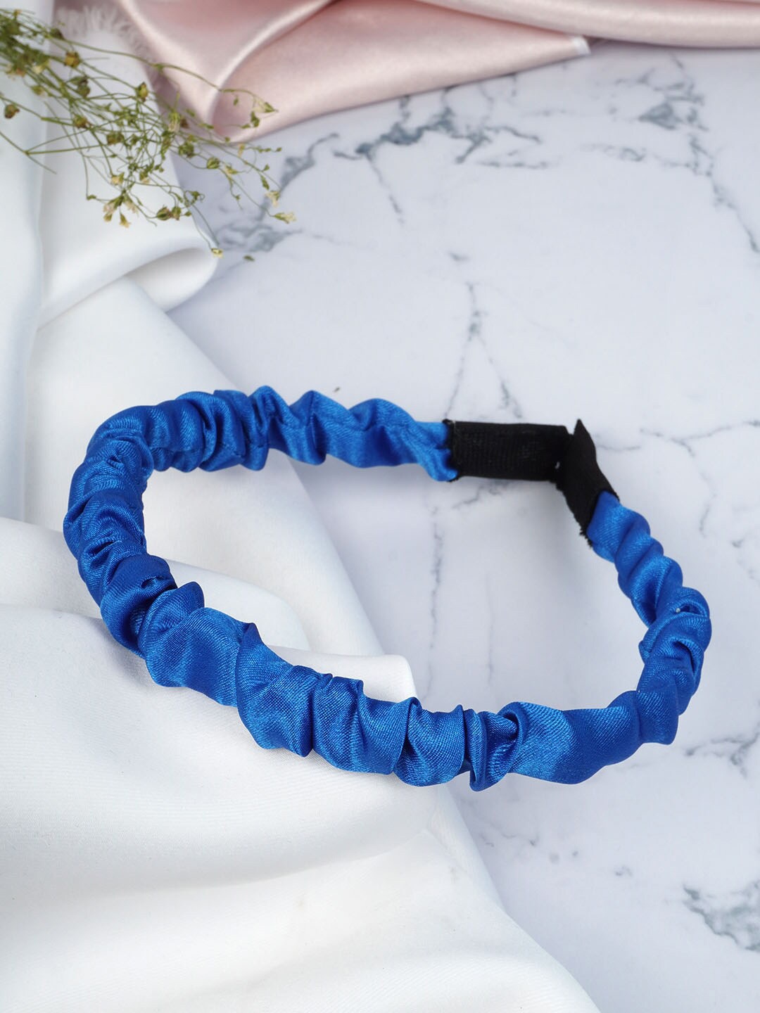 

Emmie Women Blue Ruffled Hairband