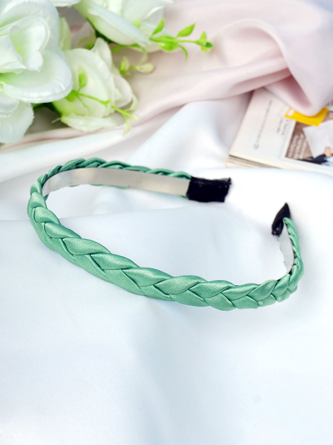 

Emmie Women Green Braided Hairband