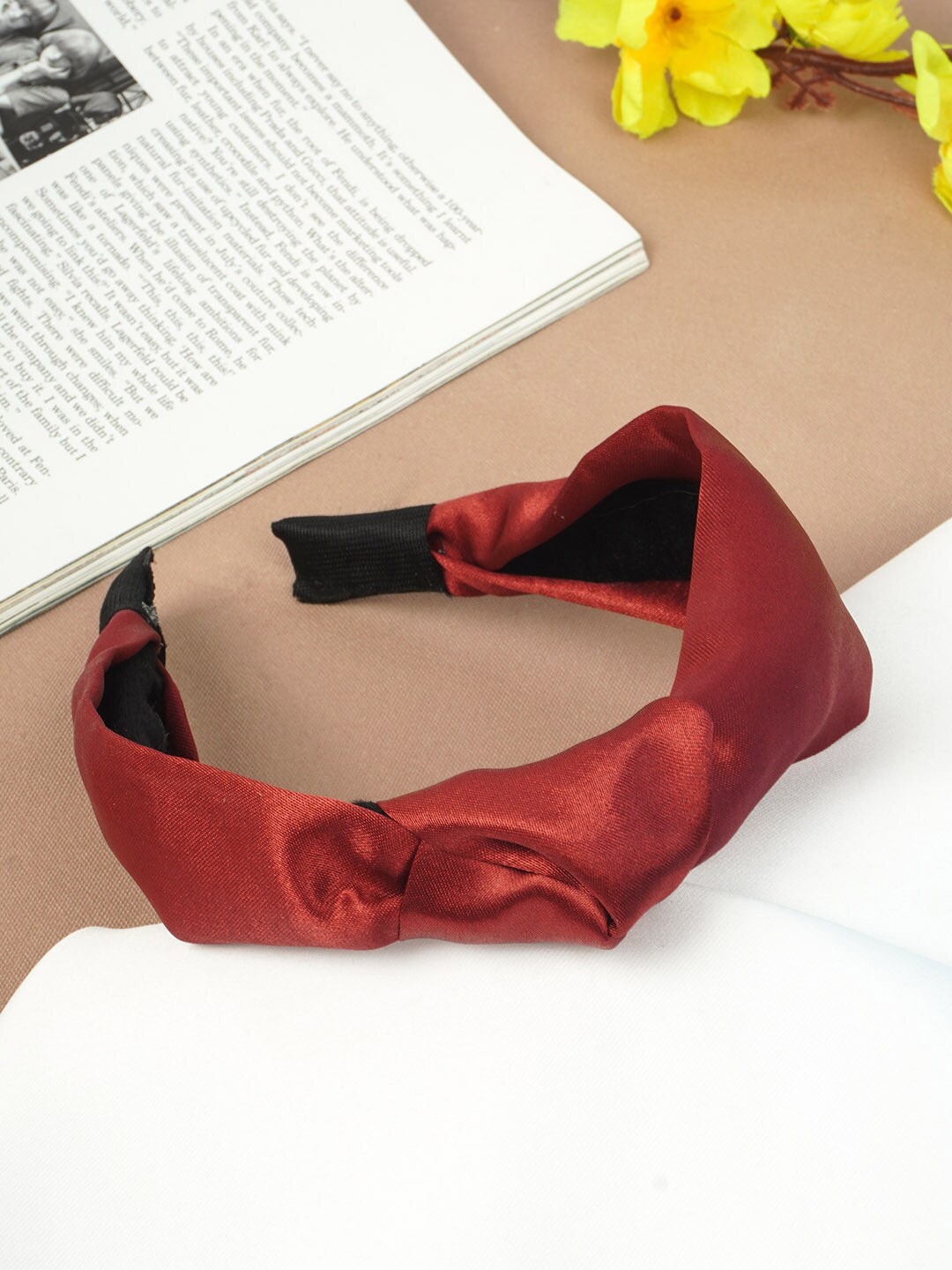 

Emmie Women Red Knotted Hairband
