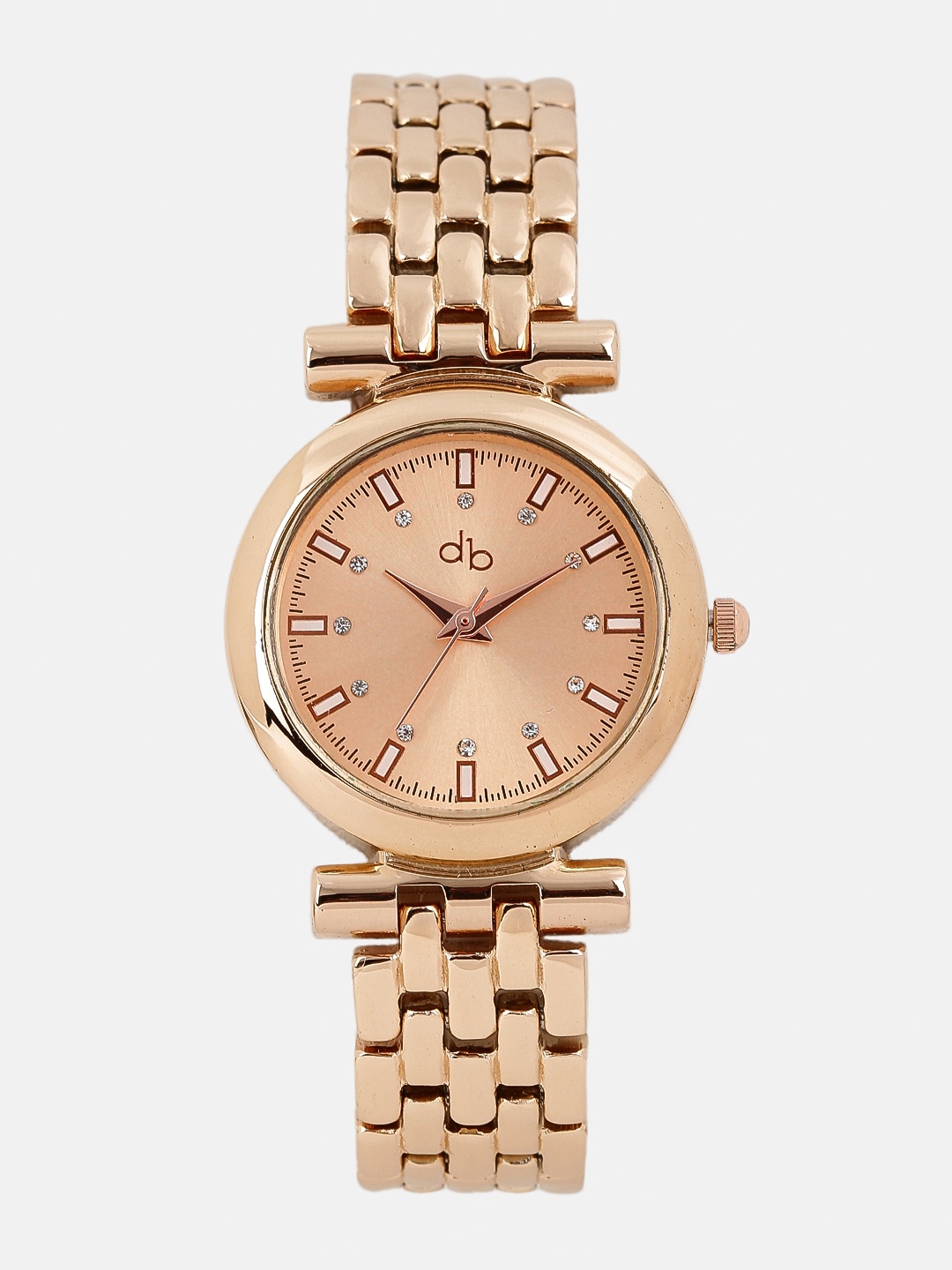 

DressBerry Women Rose Gold-Toned Analogue Watch