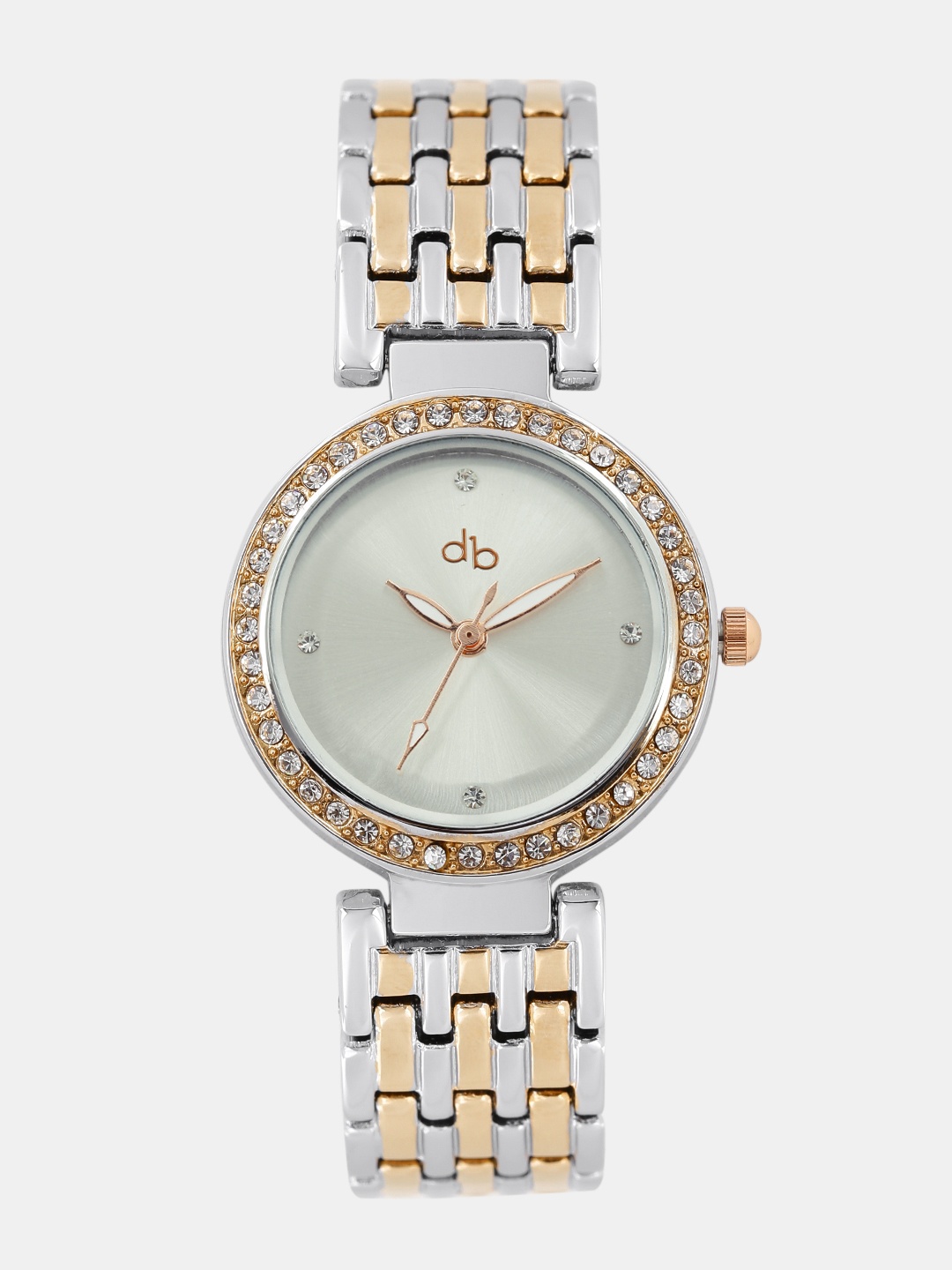 

DressBerry Women Silver-Toned Embellished Analogue Watch DB17-13B