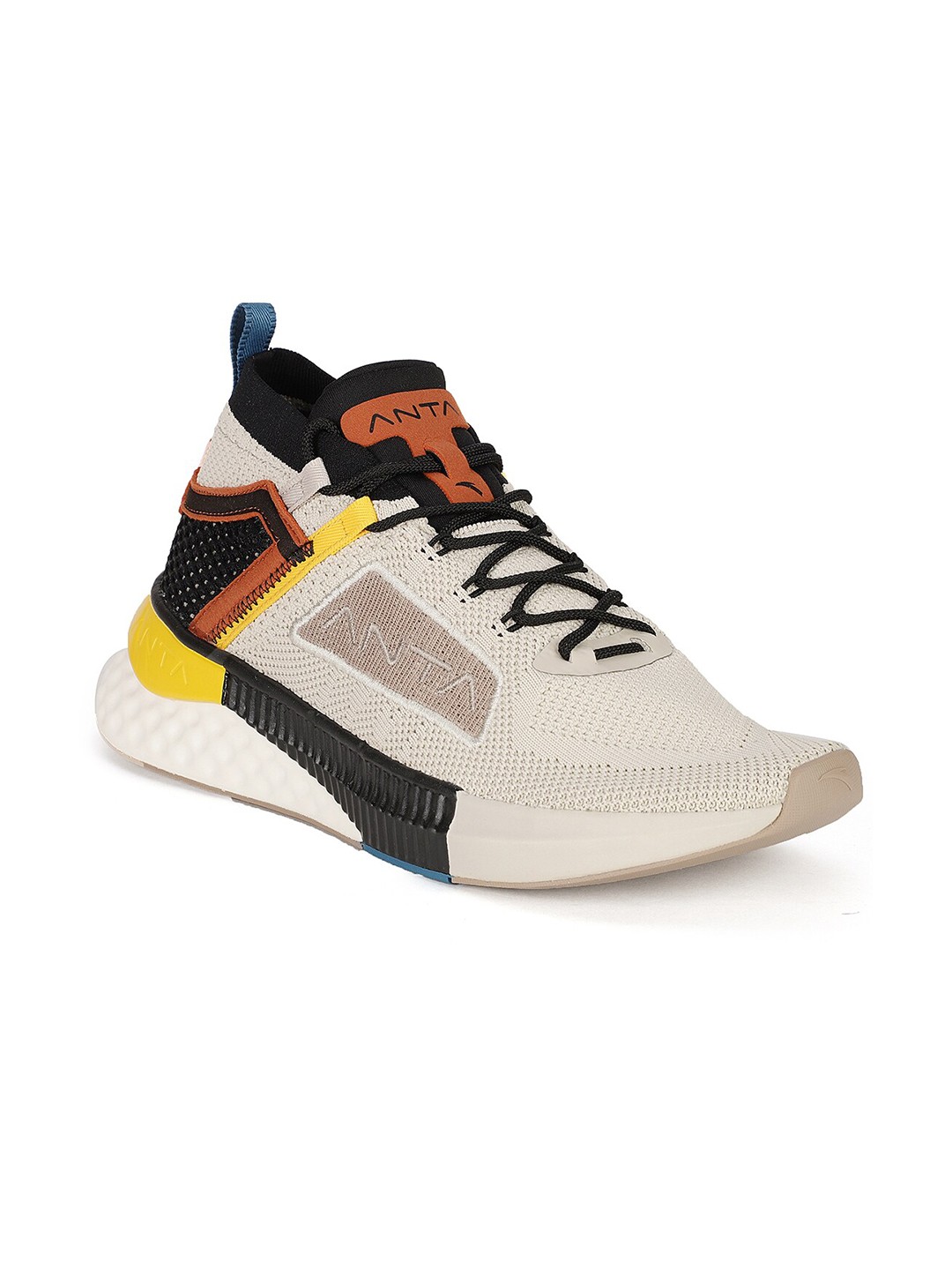 

Anta Men Cream-Coloured Running Non-Marking Shoes