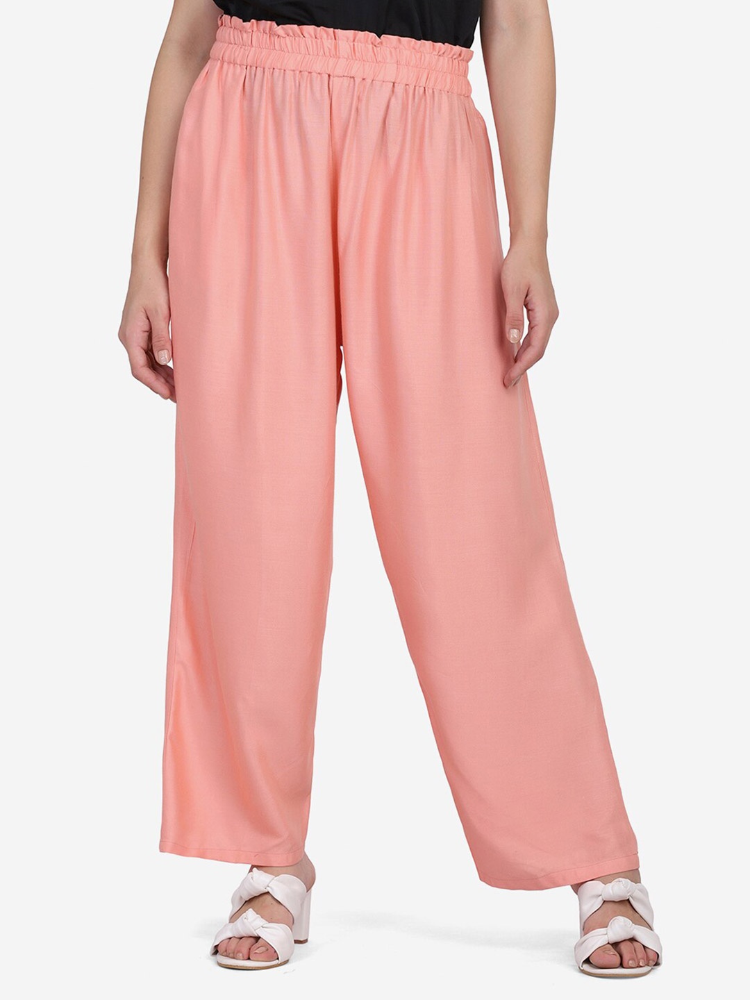 

SAKIA Women Peach-Coloured Palazzos