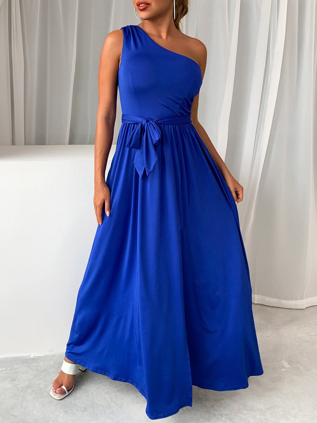 

URBANIC Blue A-Line Maxi Dress