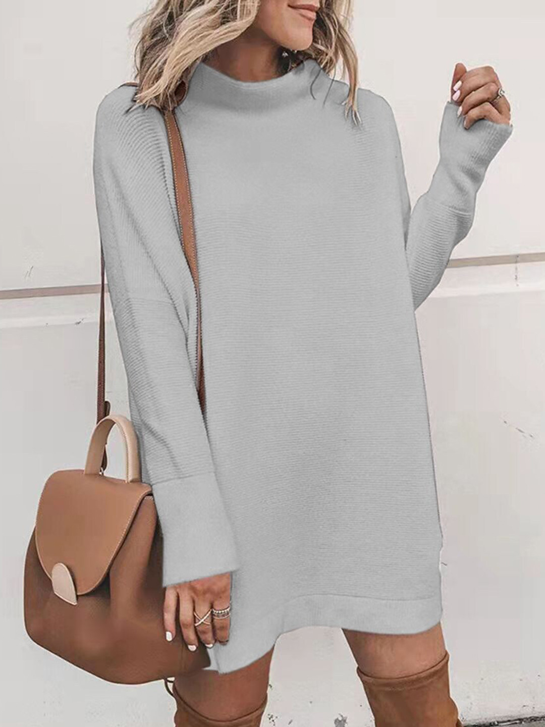 

URBANIC Grey A-Line Dress