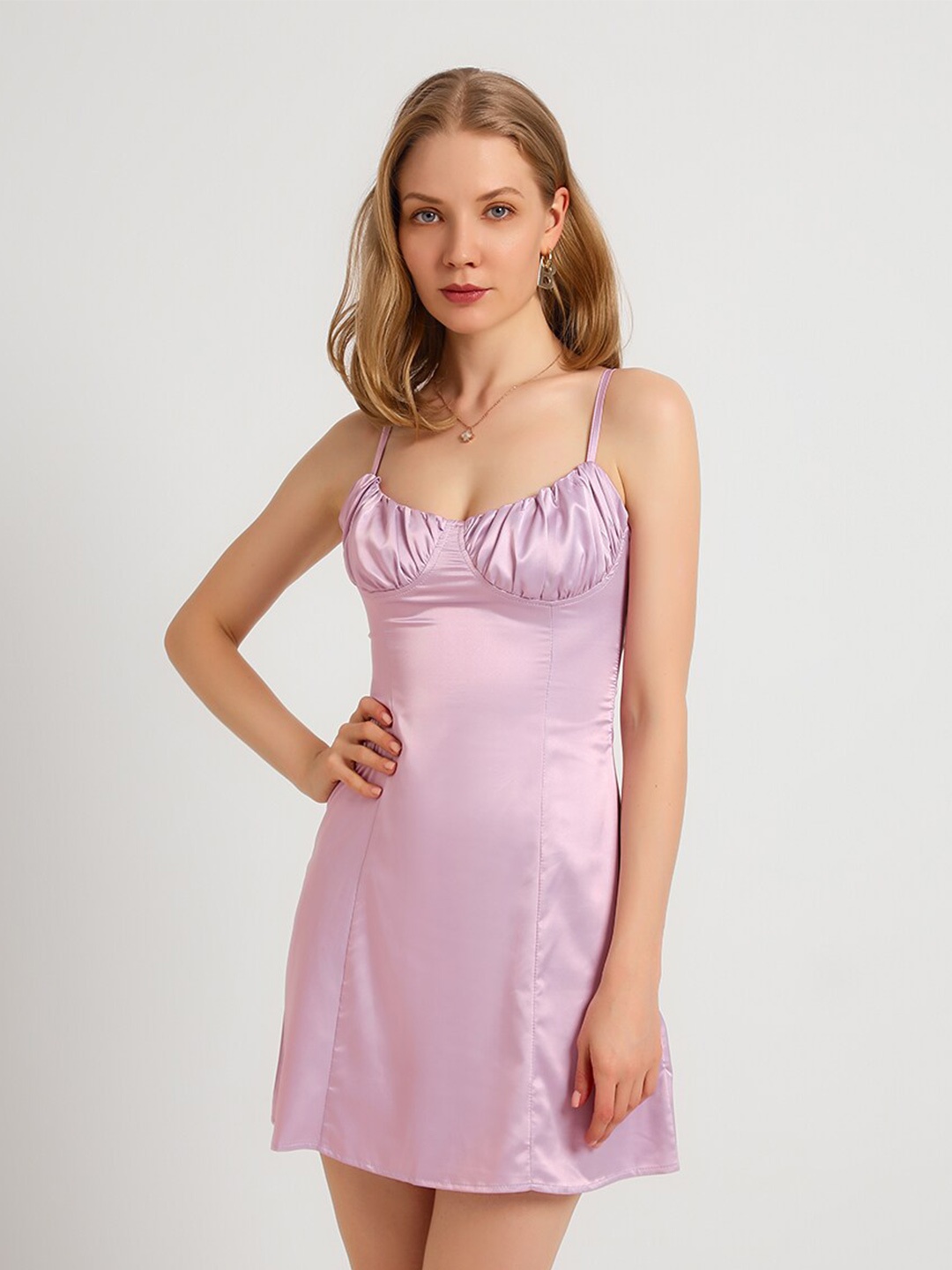

URBANIC Women Pink Mini Dress