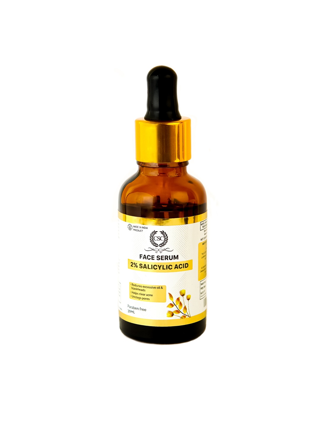 

CSC 2% Salicylic Acid Face Serum For Acne Scars & Dark Spots - 30 ml, White
