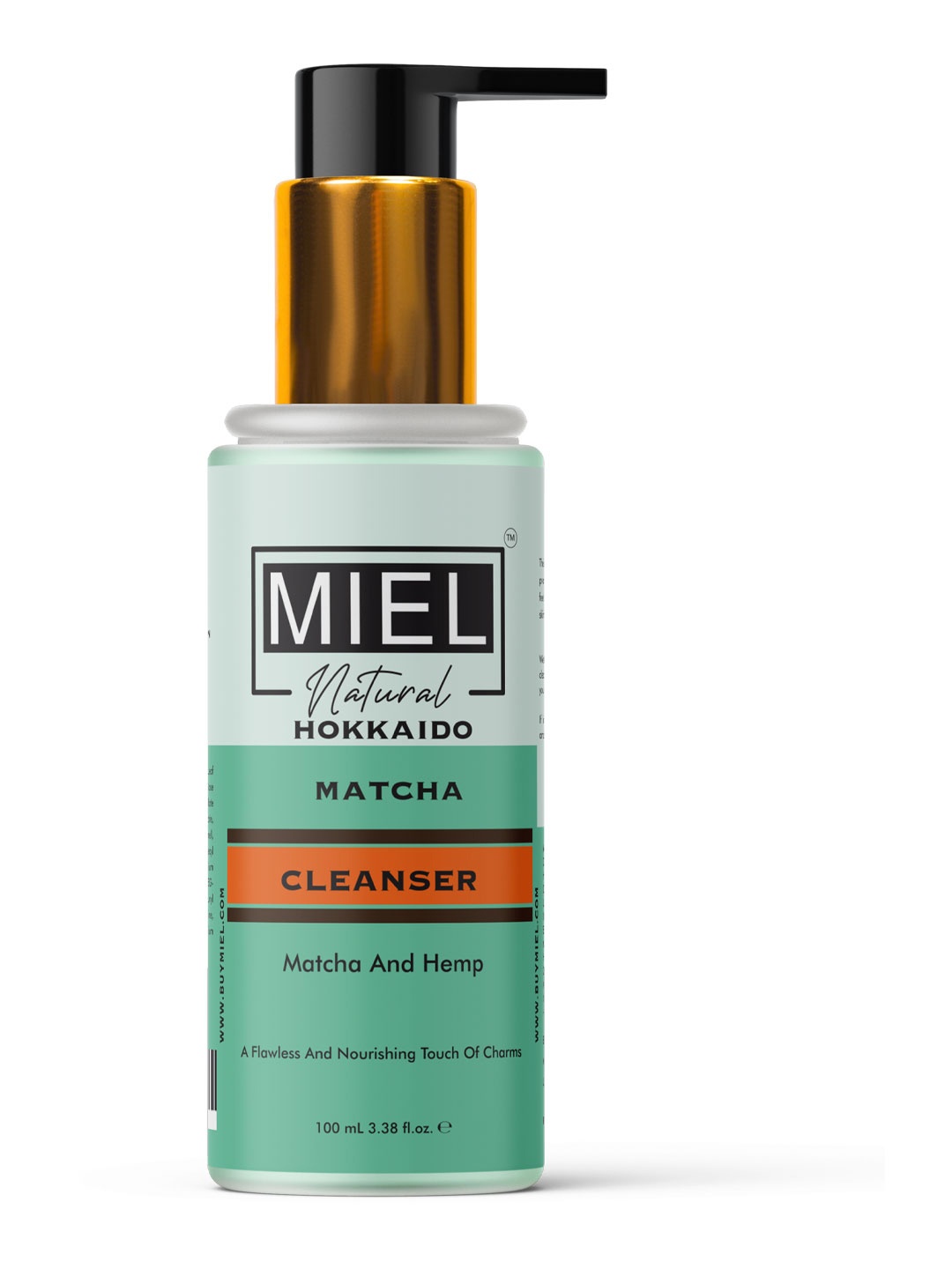 

Miel Natural Hokkaido Matcha Face Cleanser with Hemp & Aloe Vera - 100ml, Green