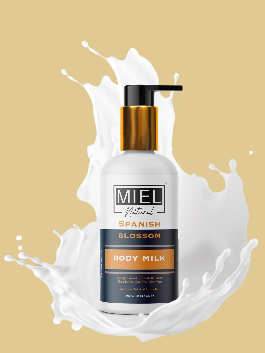

Miel Natural Spanish Blossom Body Milk with Tea Tree & Aloe Vera - 300ml, White