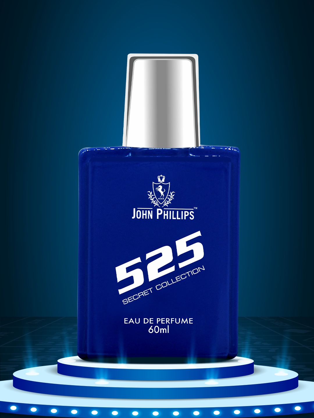 

JOHN PHILLIPS 525 Secret Collection Eau De Perfume - 60ml, Navy blue