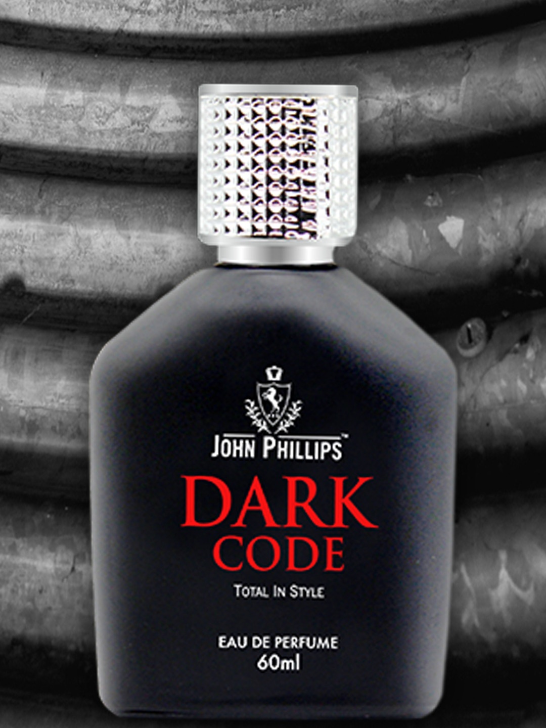 

JOHN PHILLIPS Men Dark Code Occasional Outing & Party Wear Eau De French Perfume 60 ml, Black