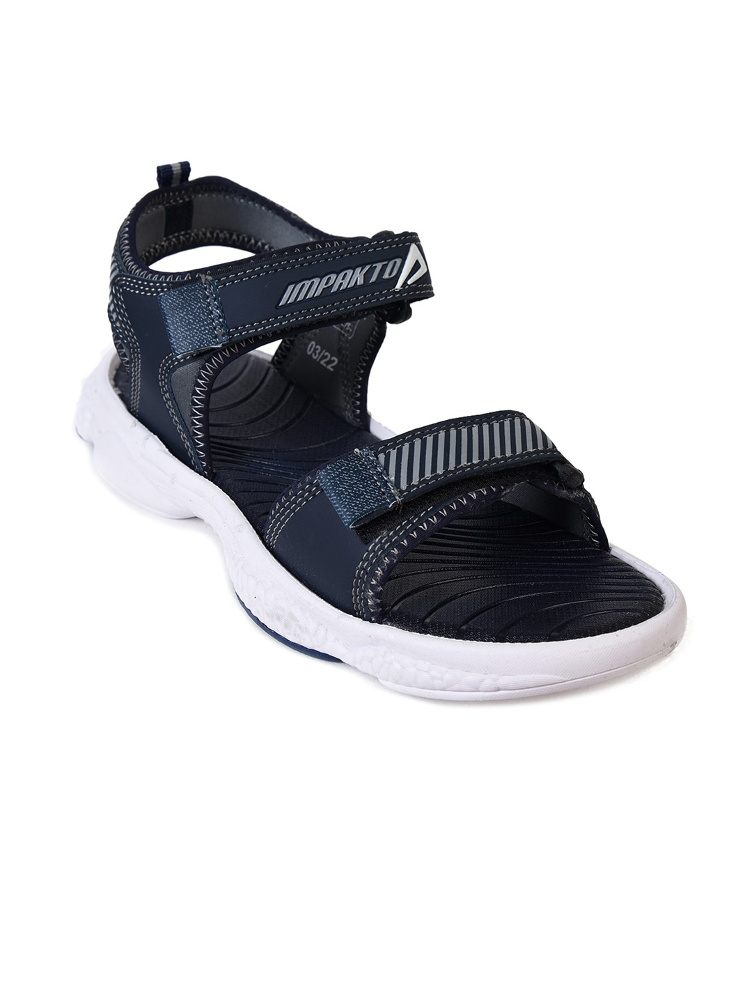 

IMPAKTO Men Blue Patterned Sports Sandal