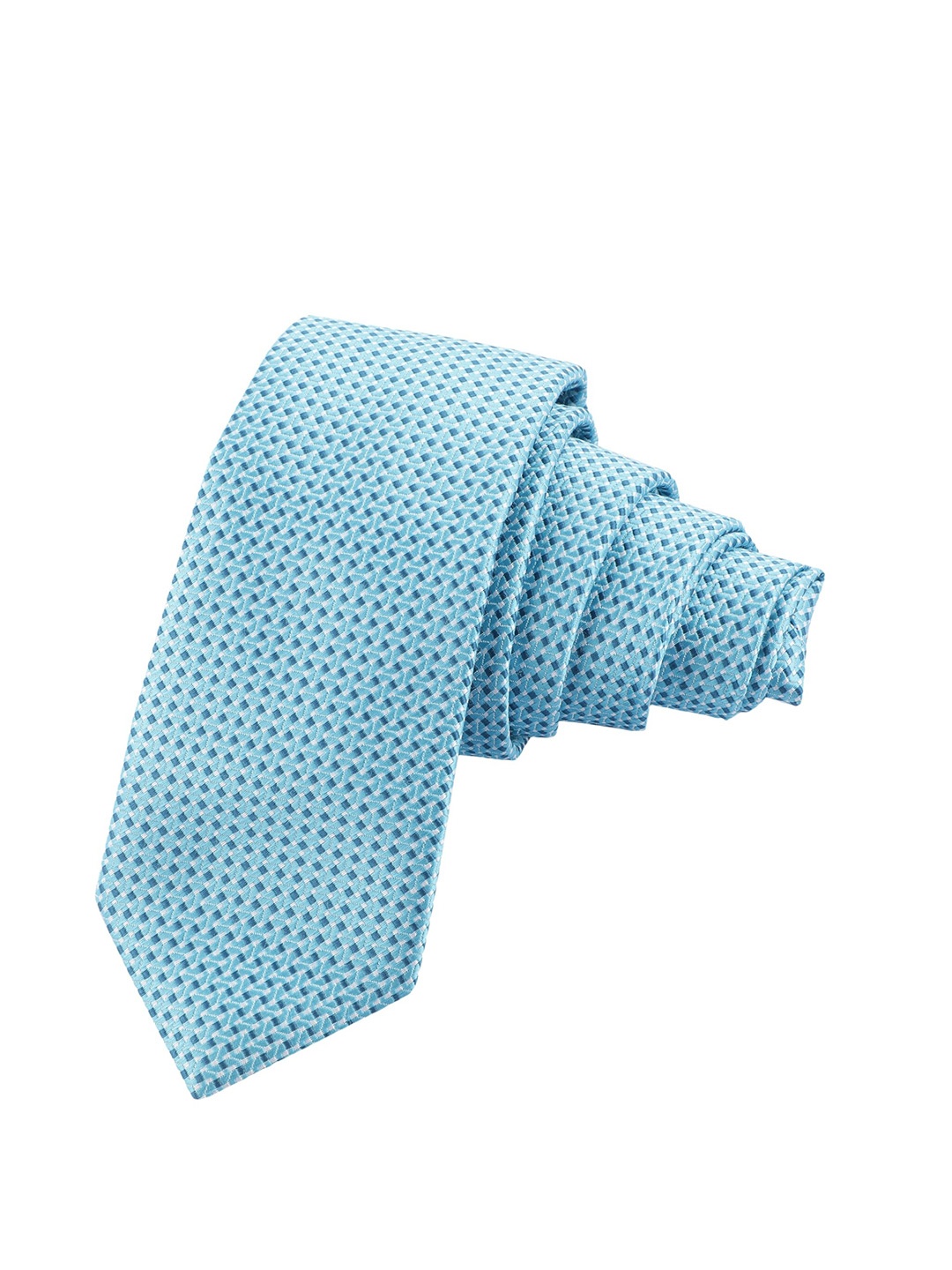 

Alvaro Castagnino Men Turquoise Blue Skinny Tie