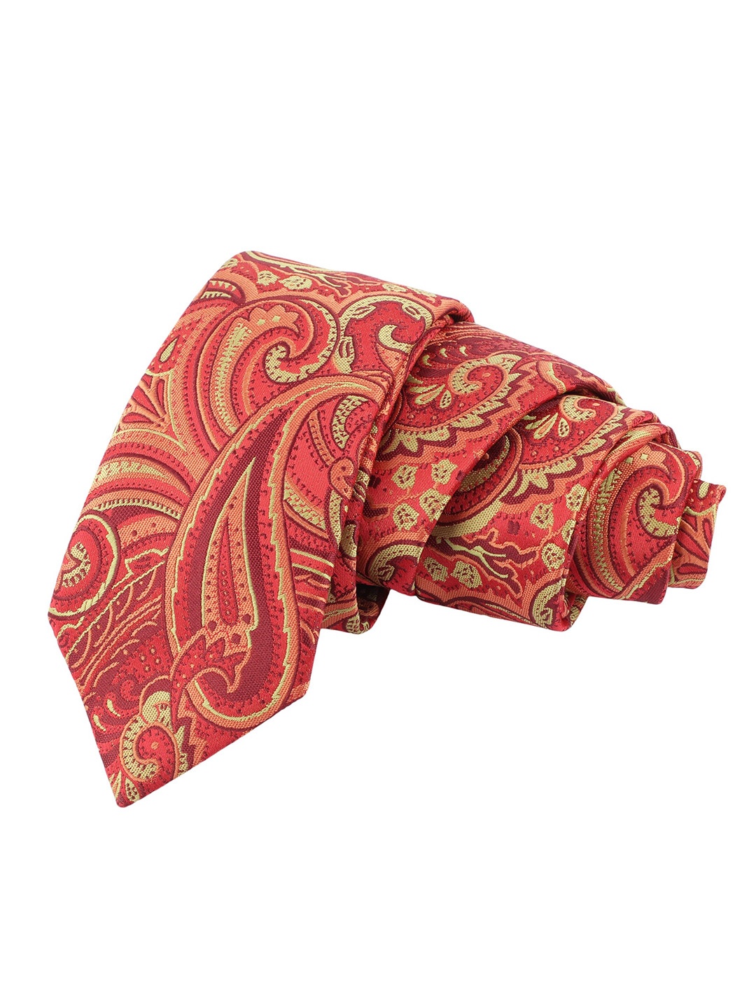 

Alvaro Castagnino Men Red Printed Skinny Tie