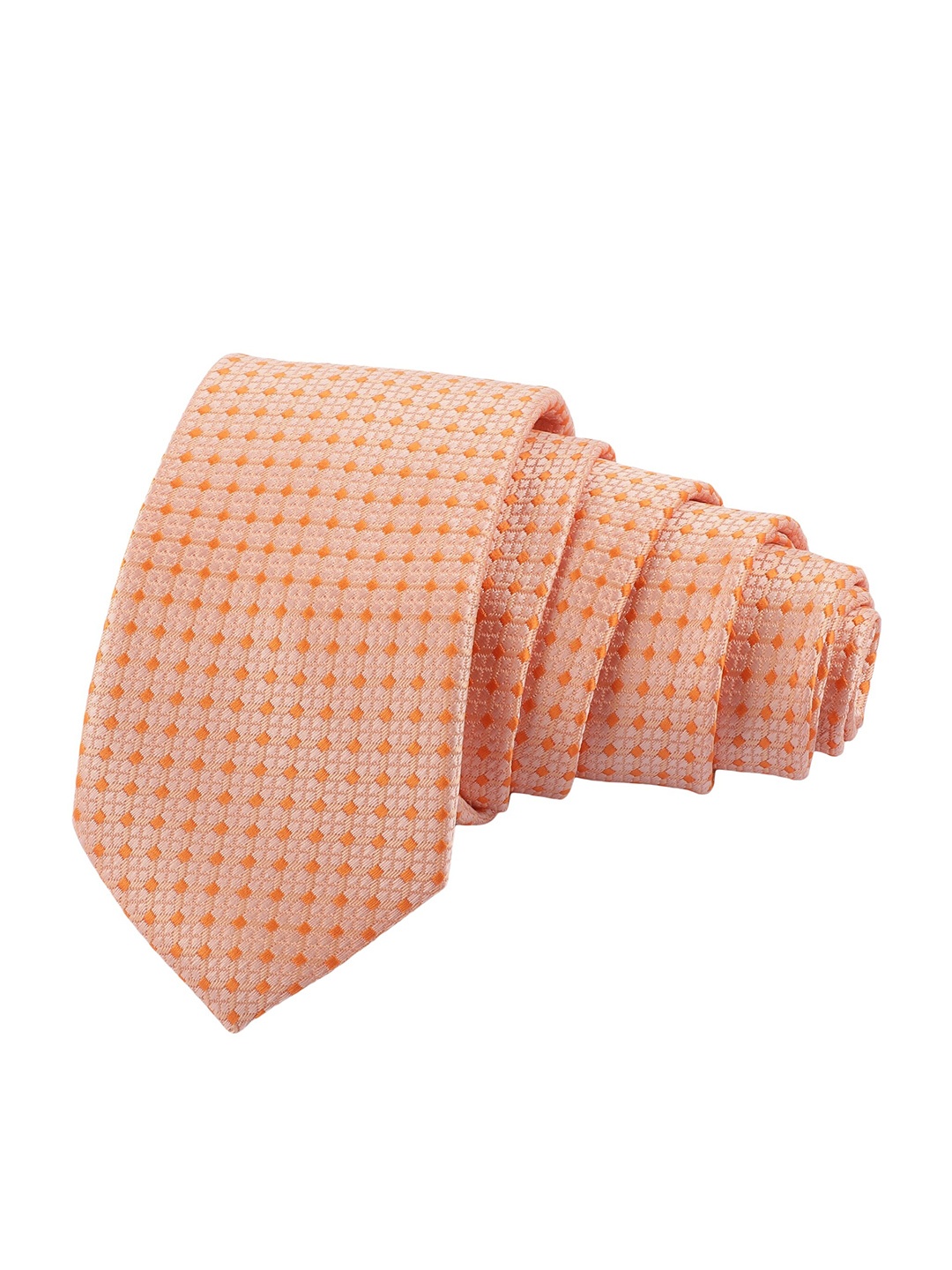 

Alvaro Castagnino Men Orange Skinny Tie