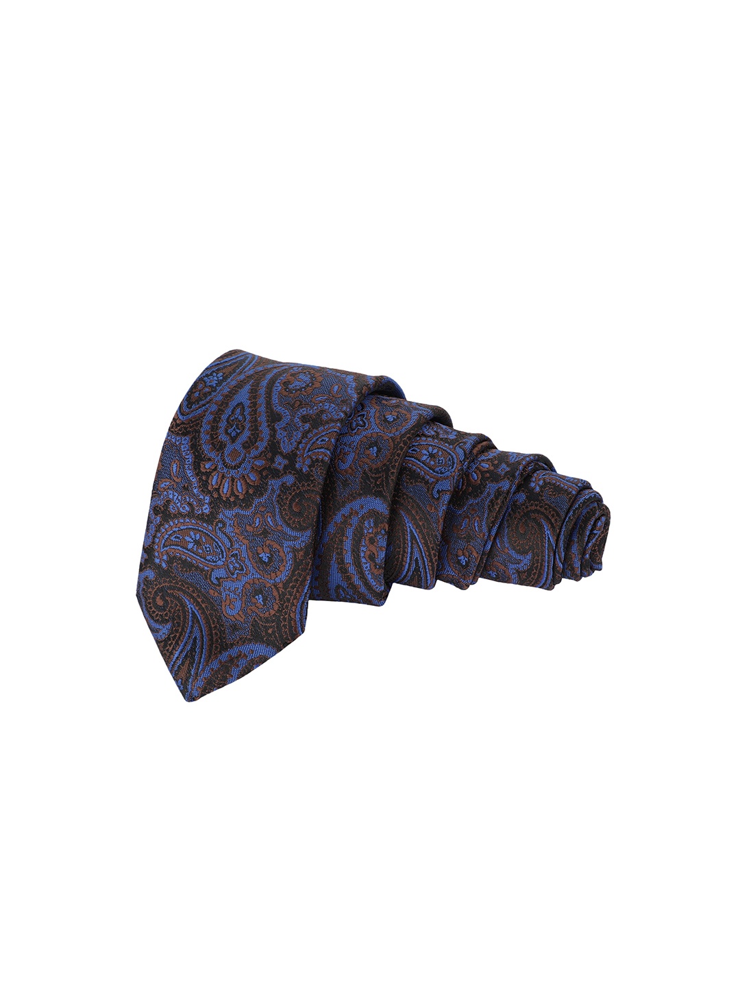

Alvaro Castagnino Men Blue & Brown Printed Skinny Tie