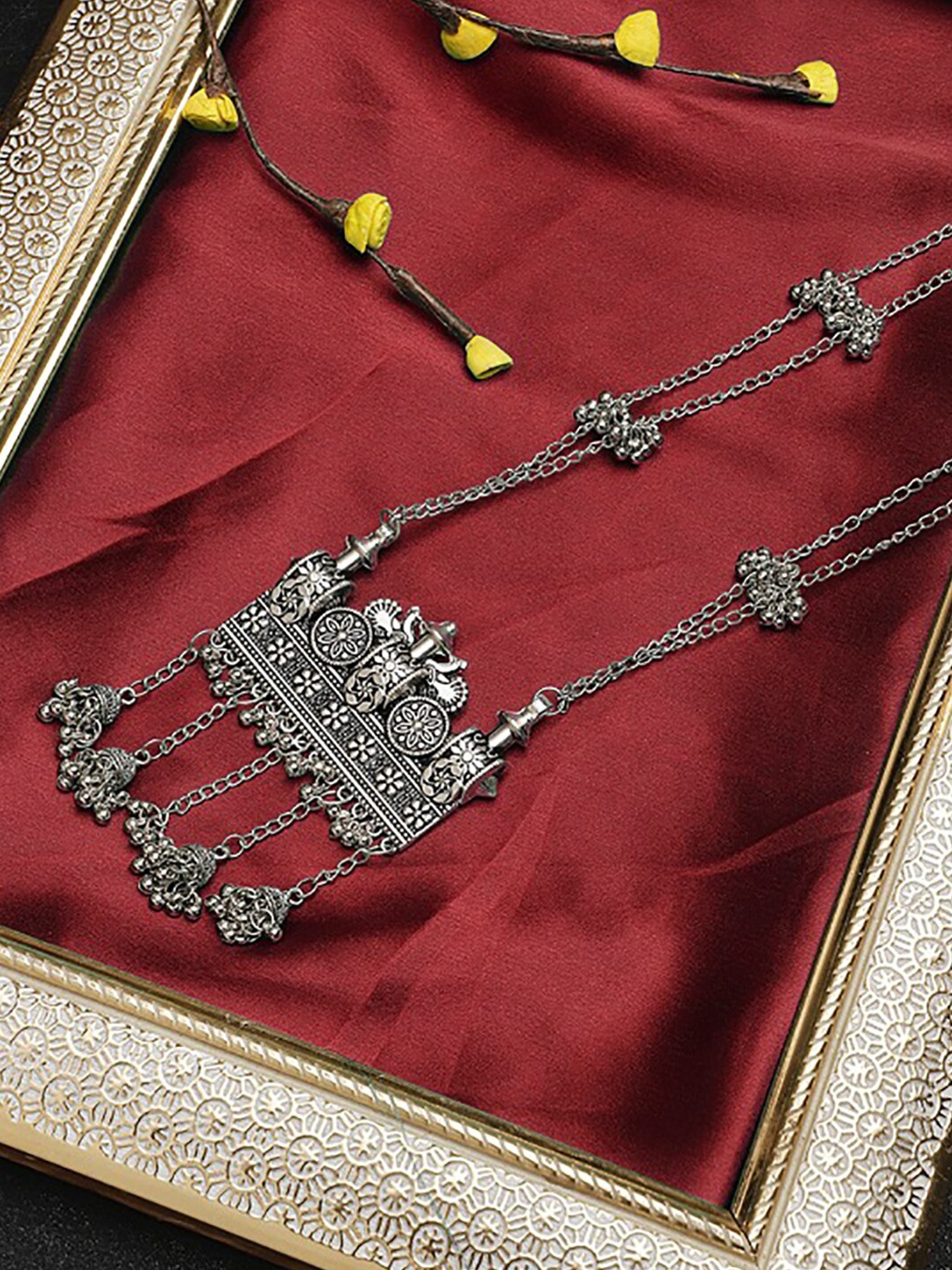 

KACY Silver-Toned Silver-Plated Necklace