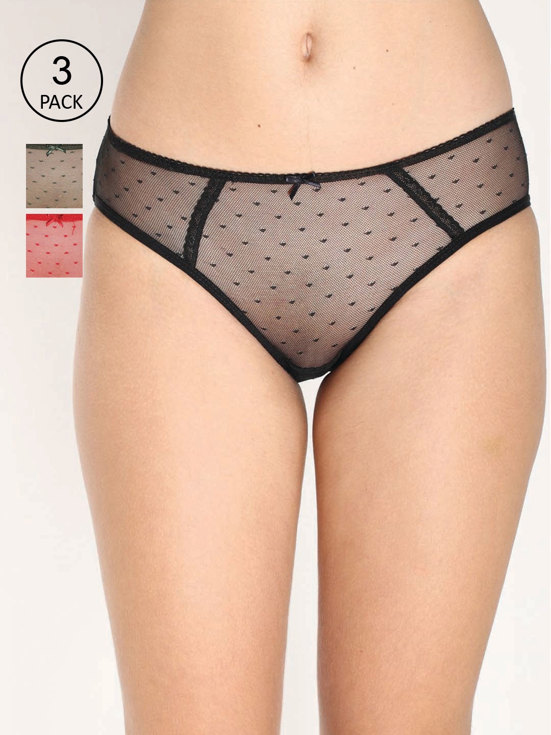 

Reveira Women Pack Of 3 Assorted Bikini Briefs