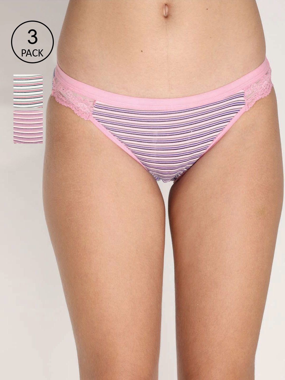 

Reveira Women Pack Of 3 Assorted Bikini Briefs