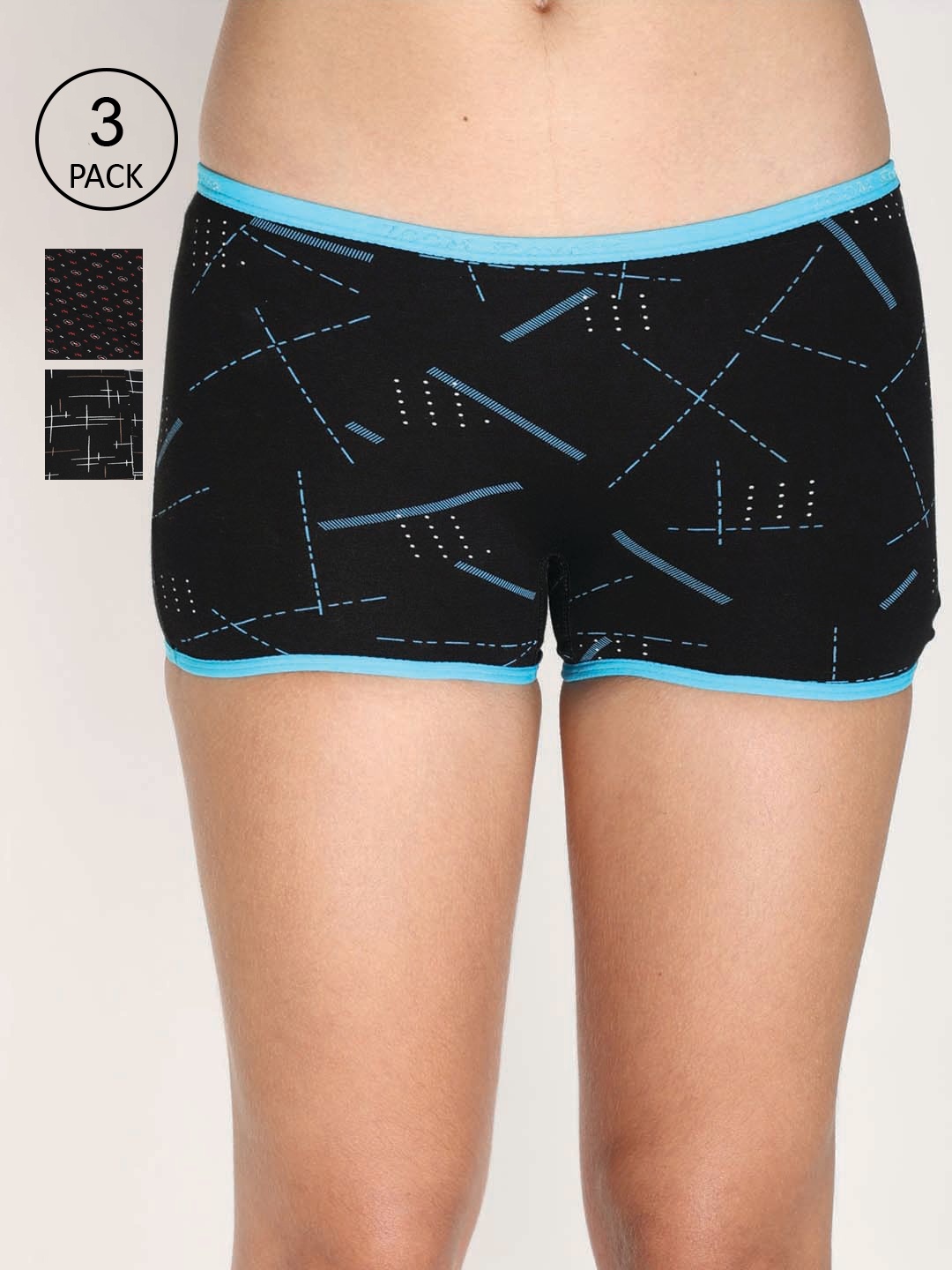 

Reveira Women Pack Of 3 Assorted Boy Shorts