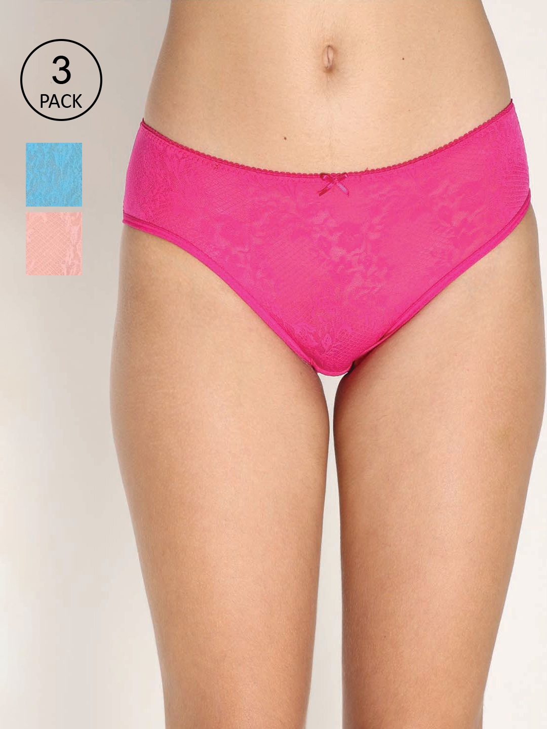

Reveira Women Pack Of 3 Assorted Hipster Briefs