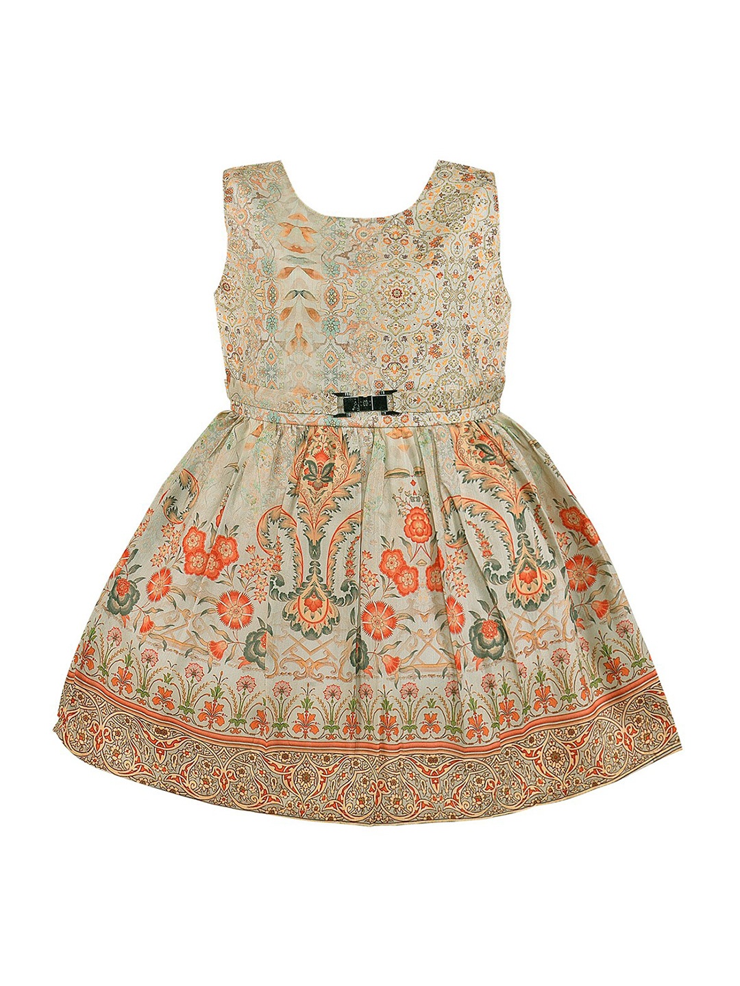 

Wish Karo Girls Multicolored Floral Print A-Line Dress, Multi