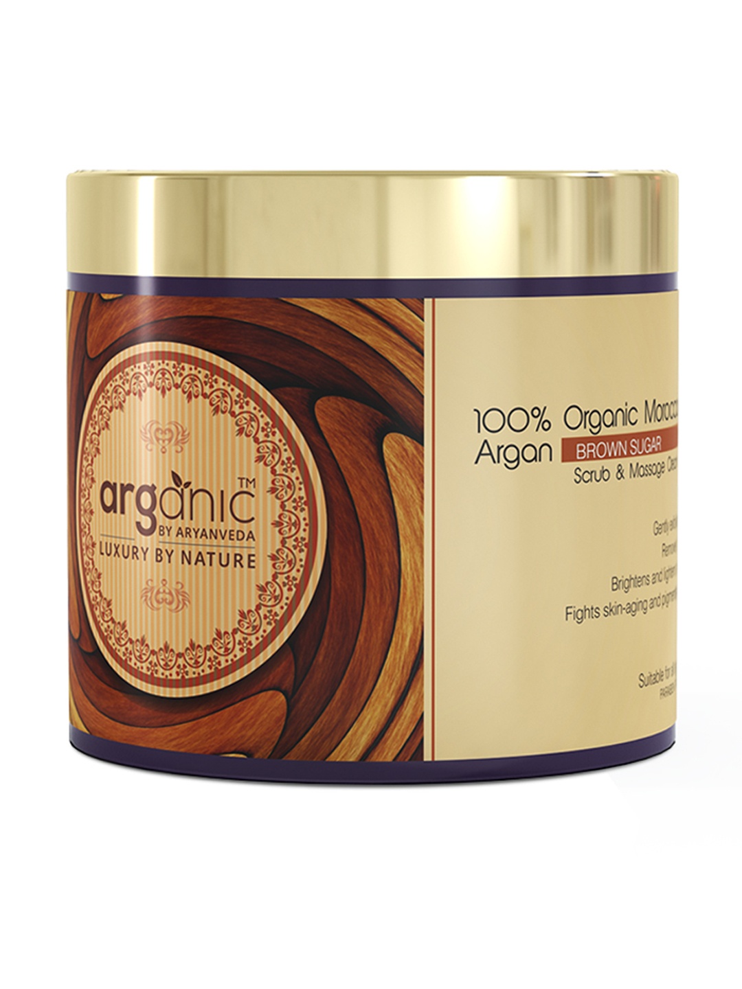 

Aryanveda Arganic Exfoliating Face Scrub With Organic Moroccan Argan Brown Sugar - 100g, Multi