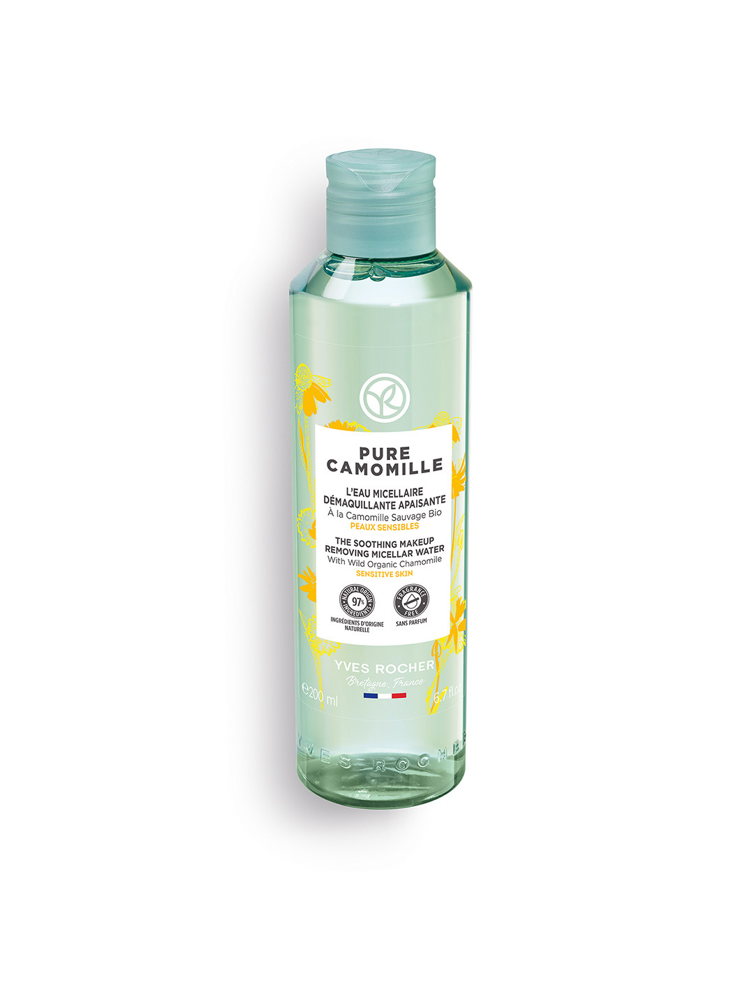

YVES ROCHER Pure Camomille The Soothing Makeup Removing Micellar Water - 200 ml, Blue