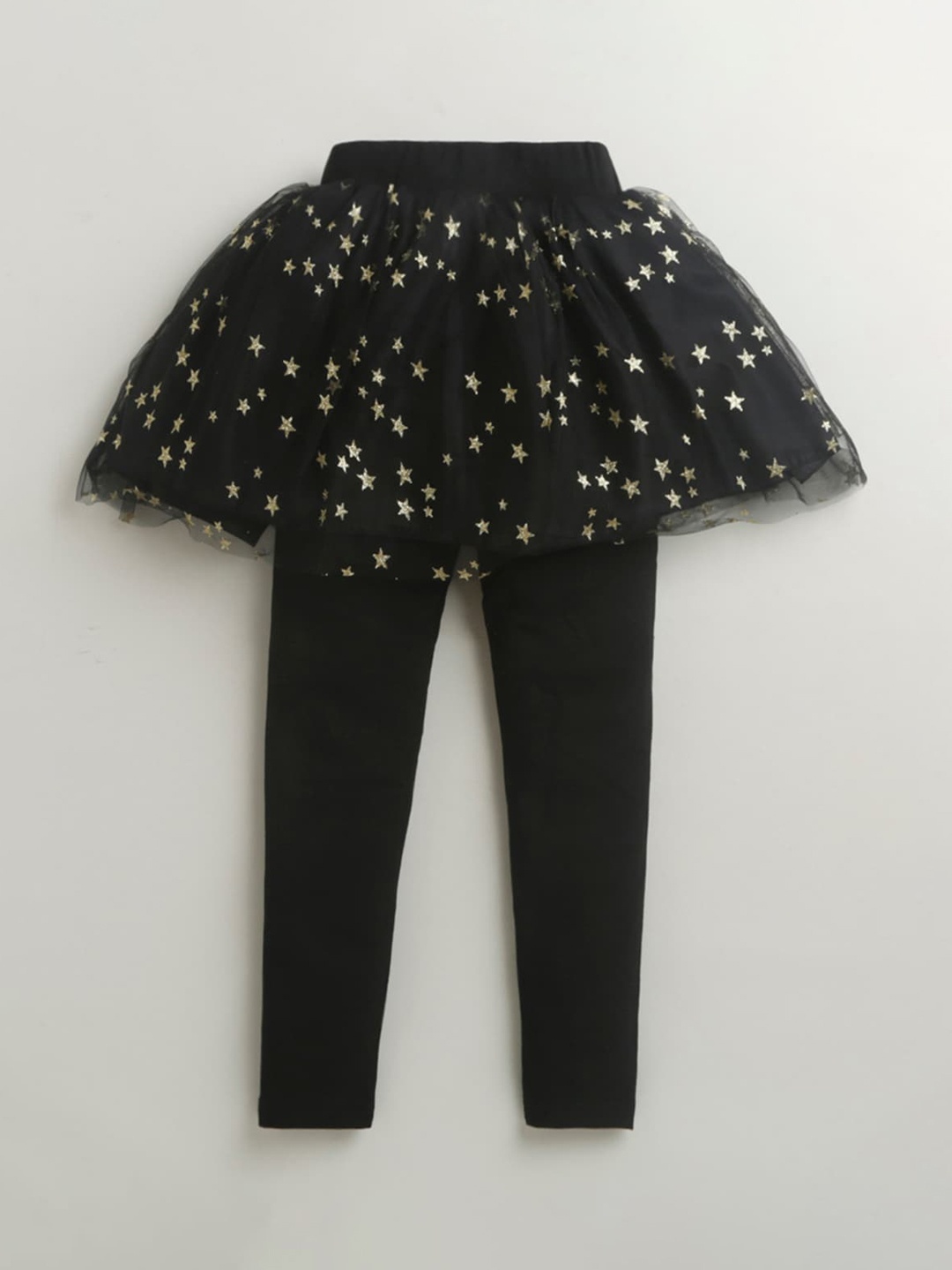 

Hopscotch Girls Black Embellished Skirt Leggings