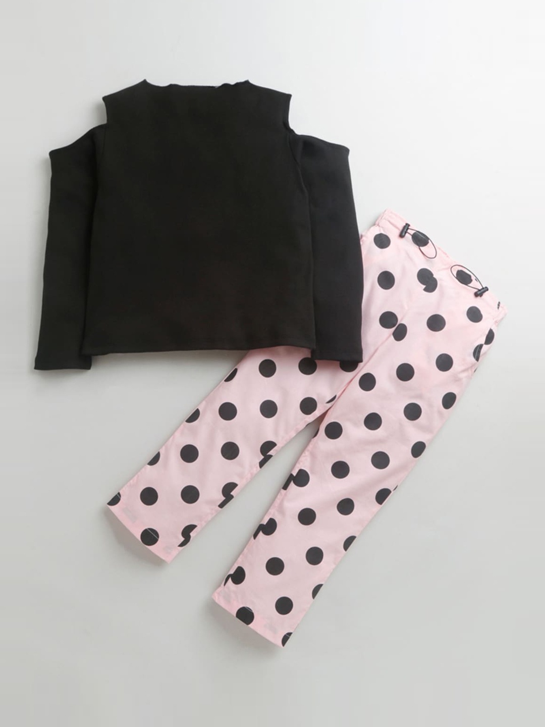

Hopscotch Girls Pink & Black Top with Trousers