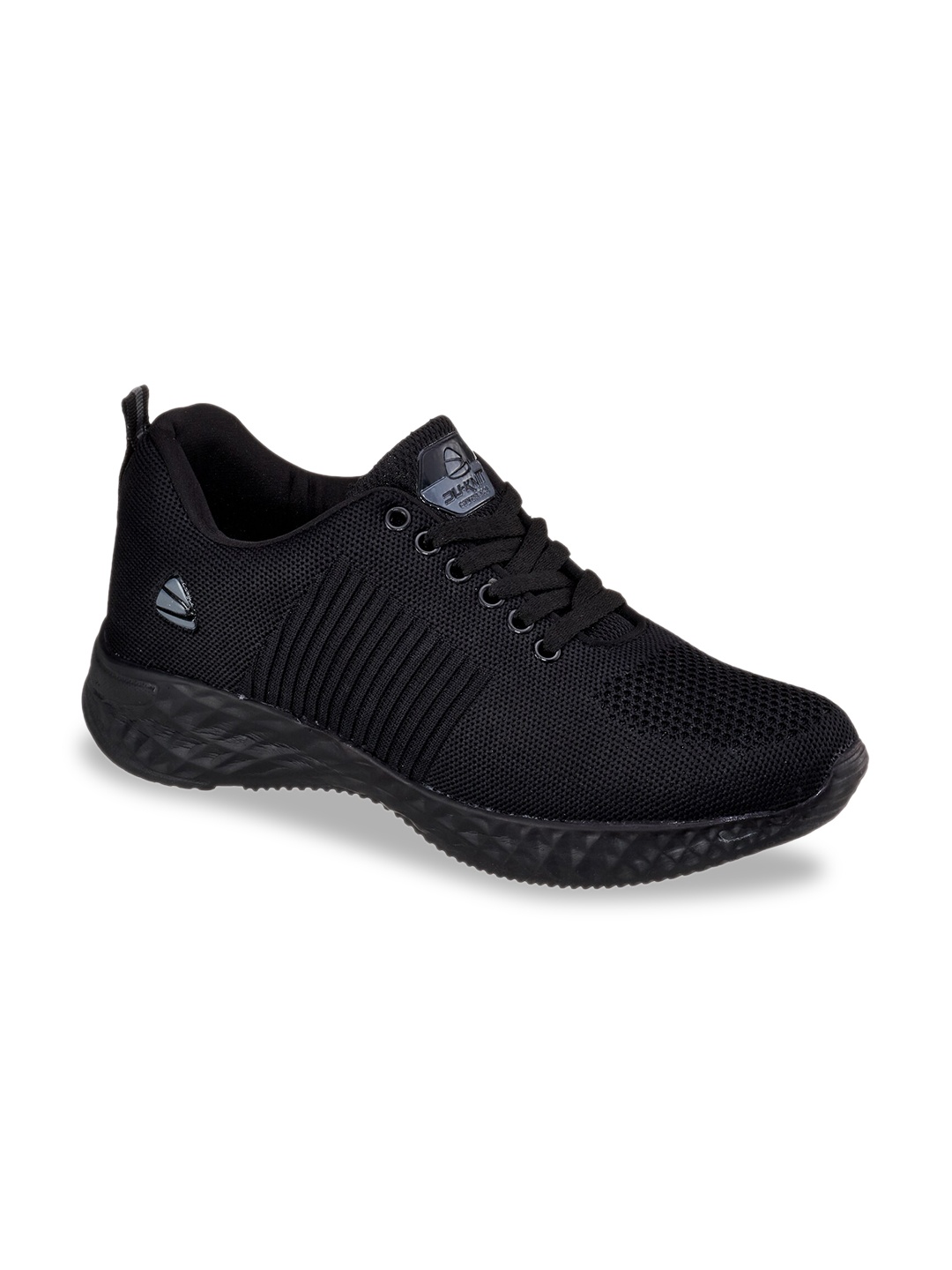 

Duke Men Black Textile Running Shoes