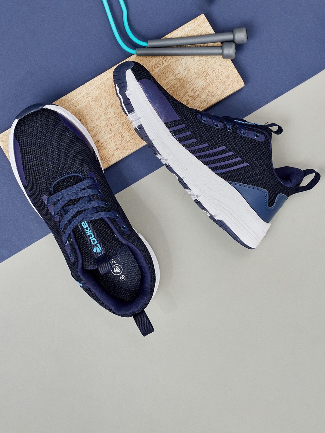 

Duke Men Navy Blue FWOL1411 Mesh Running Shoes