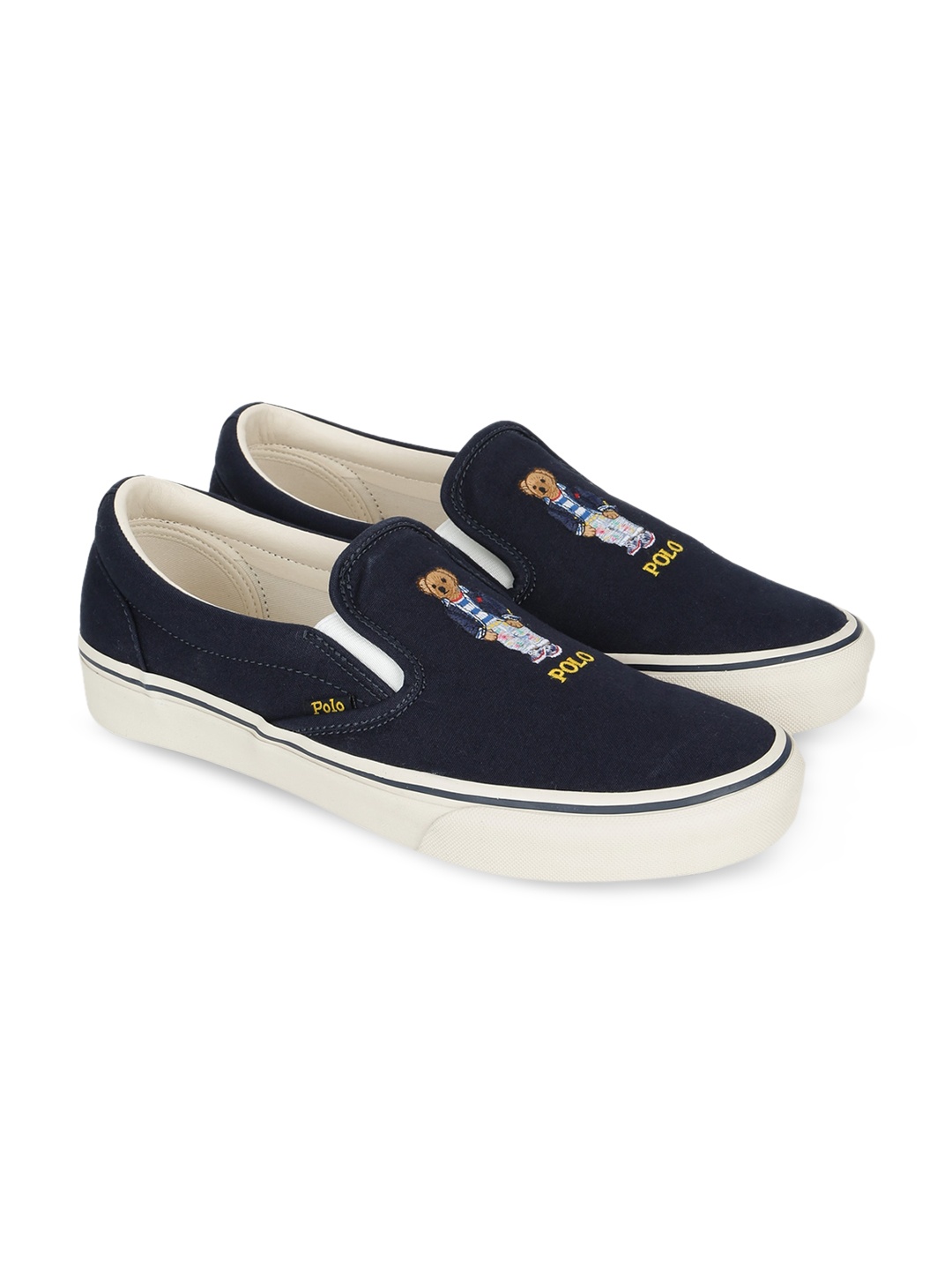 

Polo Ralph Lauren Men Navy Blue Slip-On Sneakers