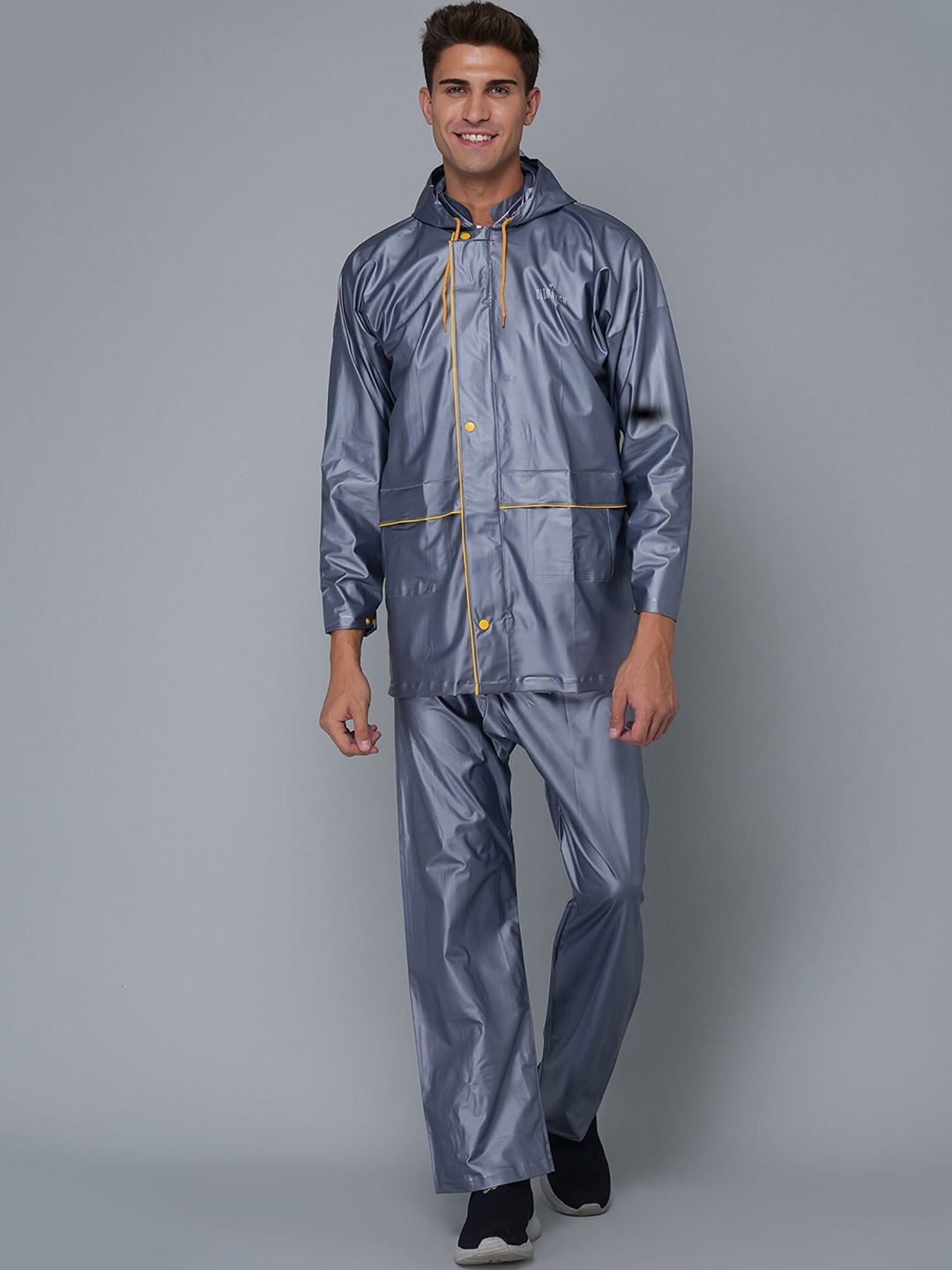 

THE CLOWNFISH Samson Pro Grey Solid Rain Suit