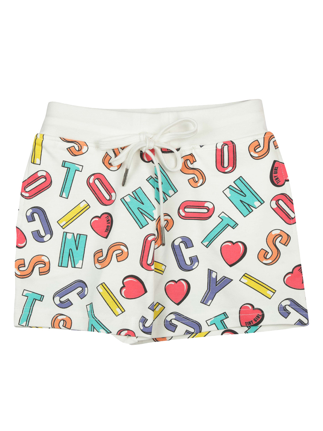 

Tiny Girl Girls Off White Typography Printed Shorts