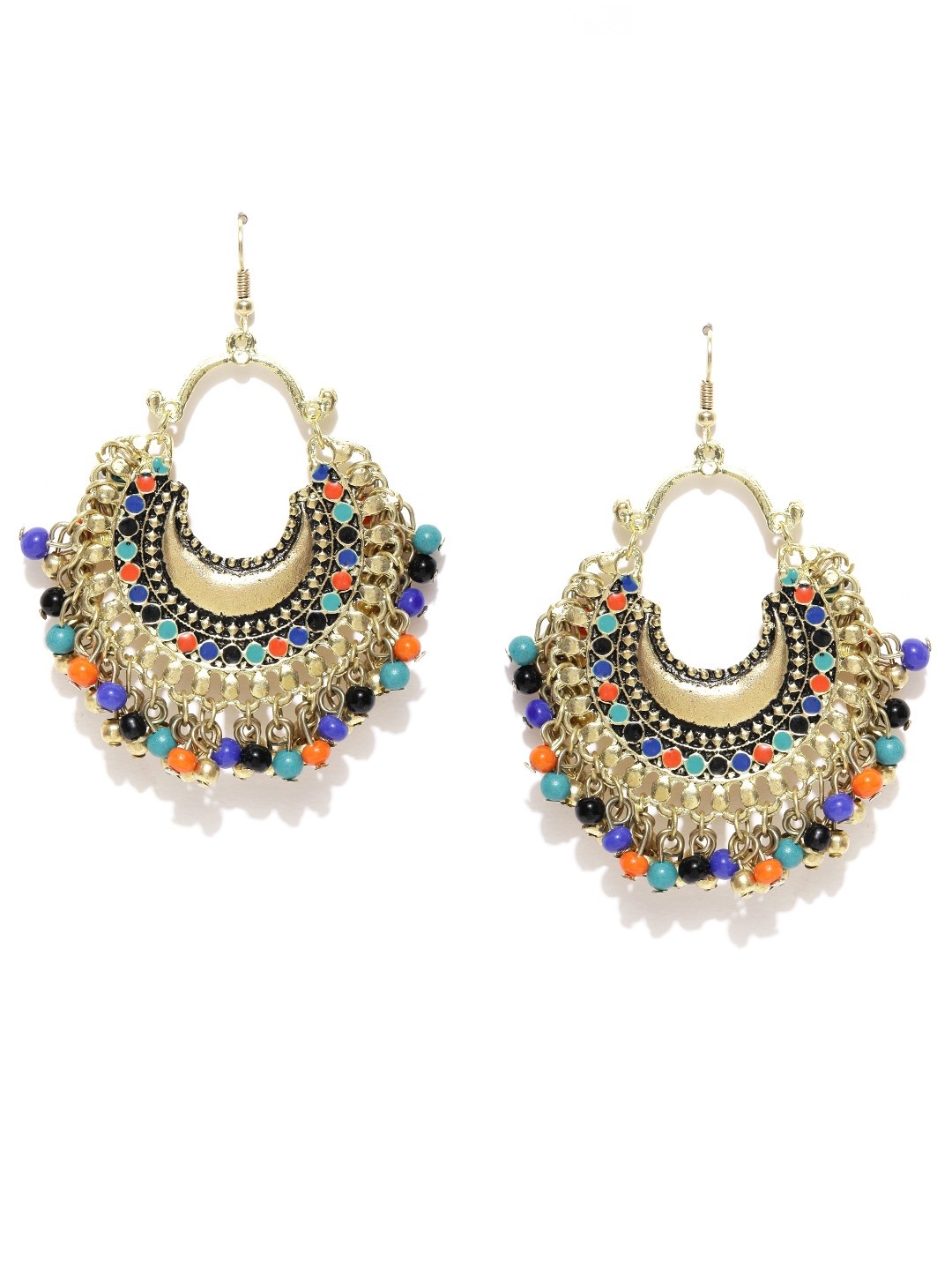 

Infuzze Multicoloured Textured Chandbalis, Multi