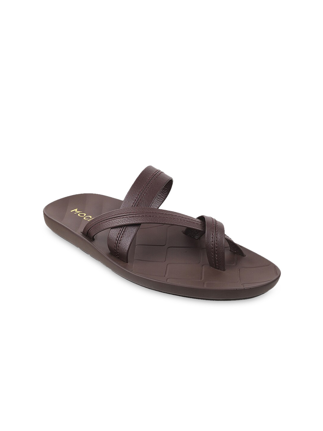 

Mochi Men Brown Leather Comfort Sandals
