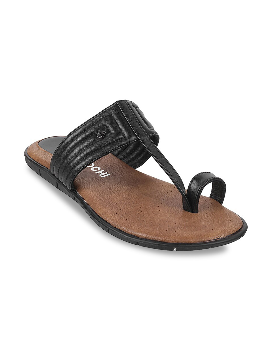 

Mochi Men Black Ethnic Comfort Sandal
